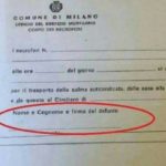 Per il funerale il Comune chiede la firma del defunto….