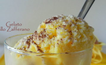 Oro rosso: il gelato allo zafferano sposa le cialdine alle mandorle