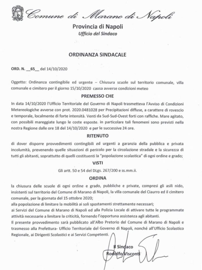 scuole cimitero villa comunale