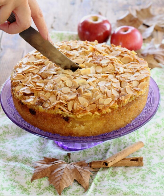 torta di mele alle mandorle