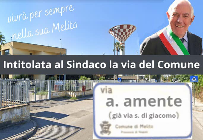 strada melito in ricordo del sindaco