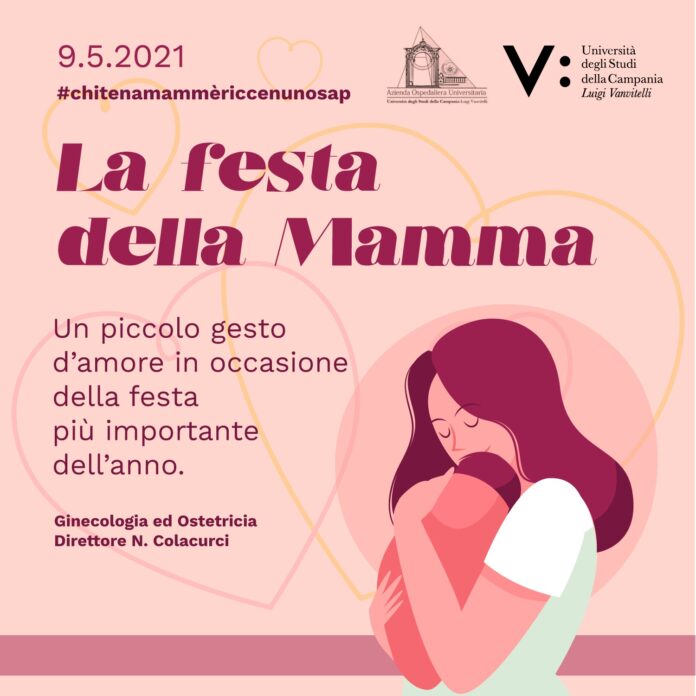 locandina Festa della mamma AOU Luigi Vanvitelli