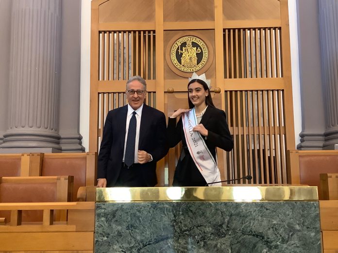 rettore Matteo Lorito e Miss Italia Zeudi Di Palma 5