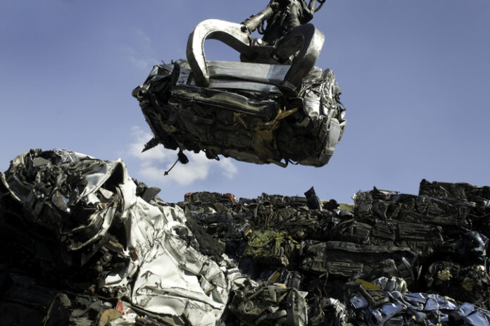 crushed car