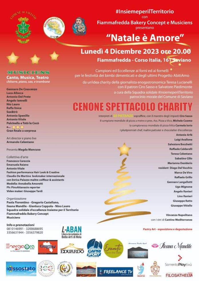 locandina evento beneficenza