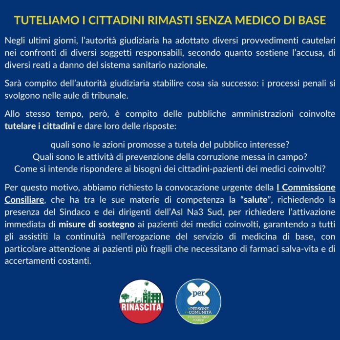 «Tuteliamo cittadini rimasti senza medico di base» MANIFESTO