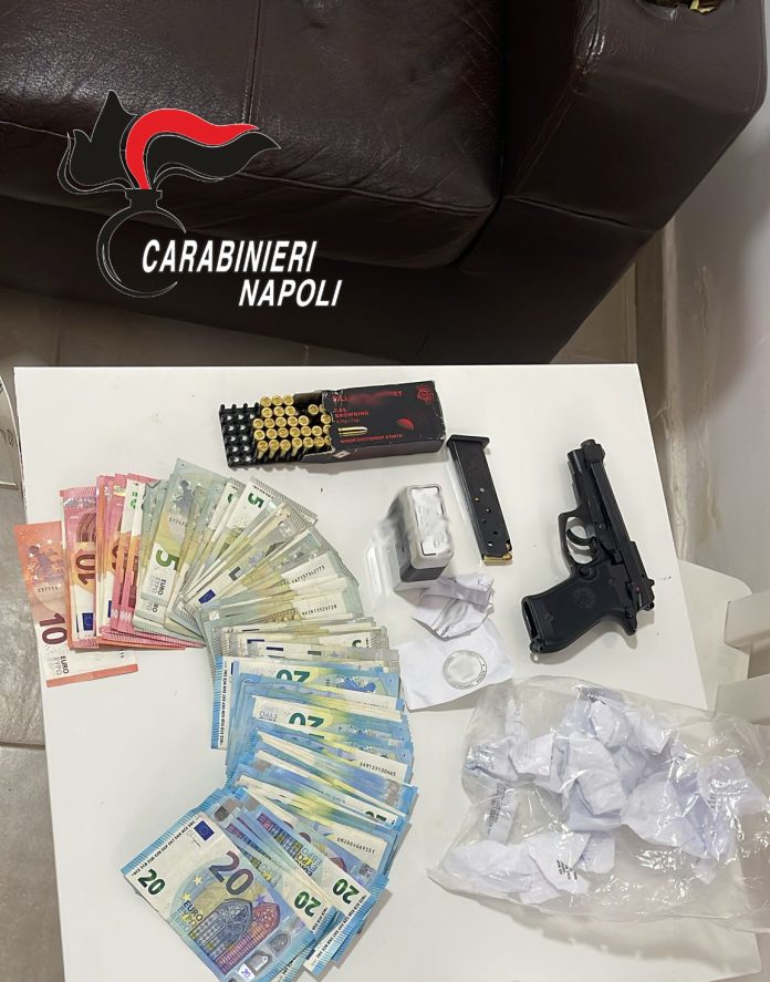Casalnuovo di Napoli pistola e certificati 20.11.2024