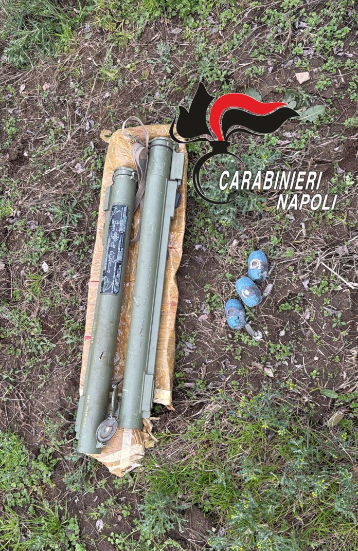 Giugliano rinvenimento bazooka 17.01.2025