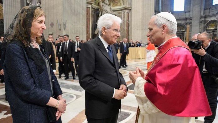 mattarella papa leone