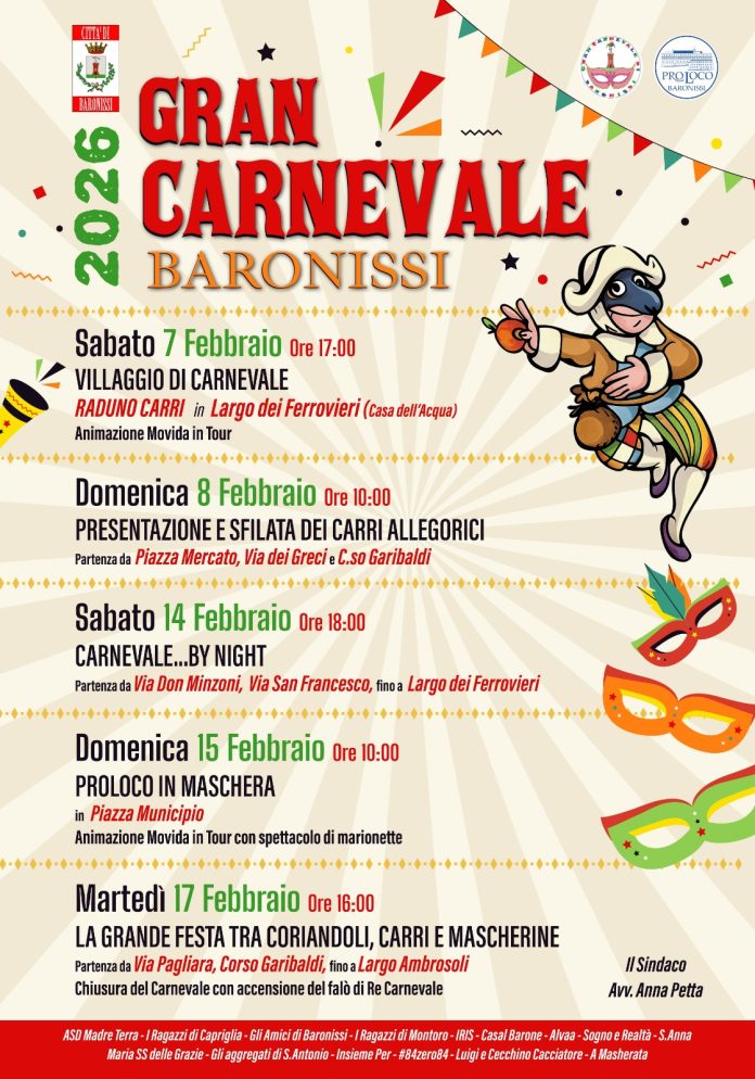 Gran Carnevale Baronissi 2026