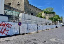 Napoli, San Martino:ancora ritardi nei lavori di ripristino del muro. Col nuovo cronoprogramma dovevano terminare il 20 maggio scorso