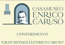 Al tenore Andrea Cesare Coronella la Gran Medaglia della Casa Museo Enrico Caruso