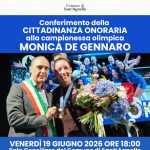 SANT’AGNELLO CONFERISCE LA CITTADINANZA ONORARIA ALLA CAMPIONESSA OLIMPICA MONICA DE GENNARO