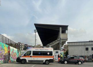 MARANO, CADAVERE DI UN UOMO TROVATO NELLO STADIO COMUNALE: FORZE DELL’ORDINE SUL POSTO