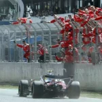 Trionfo Hamilton a Barcellona, prima vittoria con la Ferrari. Ritirato Antonelli