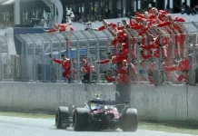 Trionfo Hamilton a Barcellona, prima vittoria con la Ferrari. Ritirato Antonelli