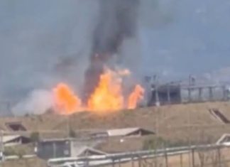 Maxi esplosione in una fabbrica di munizioni