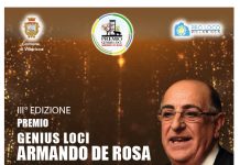 VILLARICCA. III EDIZIONE PREMIO “GENIUS LOCI – ARMANDO DE ROSA”, LAURITO OSPITE D’ONORE