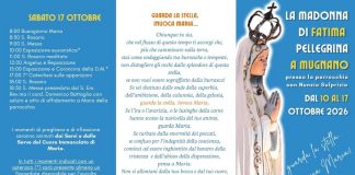 La Madonna di Fatima pellegrina a Mugnano: sette giorni di fede, preghiera e celebrazioni