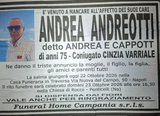 Morto a Ponticelli il boss Andrea Andreotti