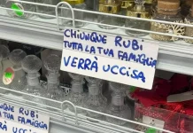 Pomigliano. ‘Chi ruba sarà ucciso’ sugli scaffali le minacce choc di un negoziante cinese, denunciato